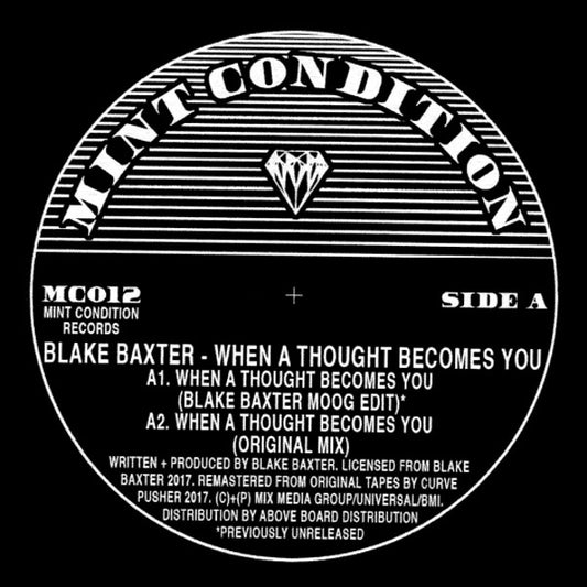 Blake Baxter - When A Thought Becomes You - 12"