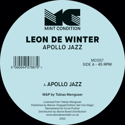 Leon De Winter - Apollo Jazz - 12"