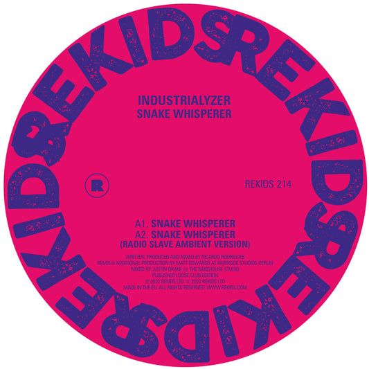 Industrialyzer - Snake Whisperer (Incl. Radio Slave Remix) - 12"